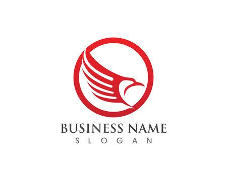 Falcon Eagle Bird Logo Templateのイラスト素材