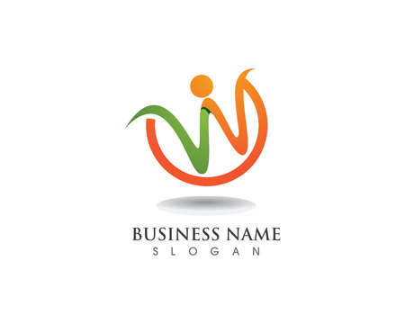 W logo business logo and symbols templateのイラスト素材