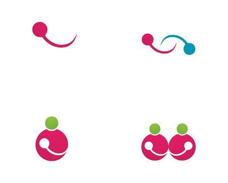 Adoption and community care Logo template vector iconのイラスト素材