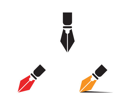 pen write sign logo template app iconsのイラスト素材