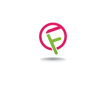 F logo business symbol vector template letterのイラスト素材