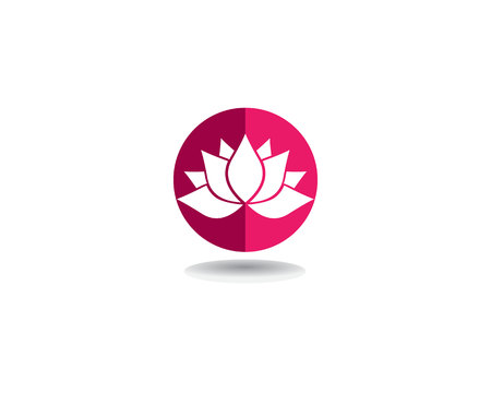 Beauty Vector Lotus flowers design logo Template iconのイラスト素材