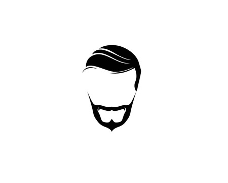 barber shop logoのイラスト素材