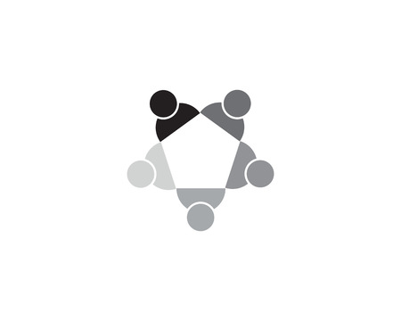 Adoption and community care Logo template vector iconのイラスト素材