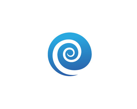 Water Wave symbol and icon Logo Templateのイラスト素材
