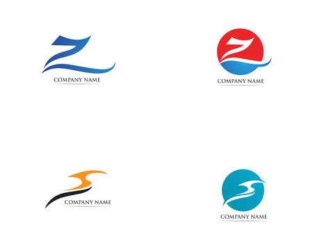 Z logo vector templateのイラスト素材
