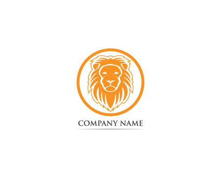 Lion head mascot logo and symbolのイラスト素材