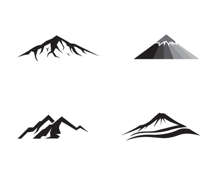 Mountain  Vector logo templateのイラスト素材