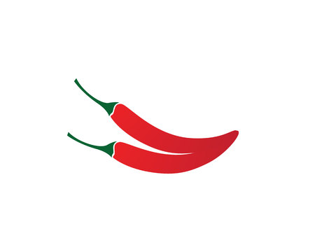 Chilli vector template logoのイラスト素材