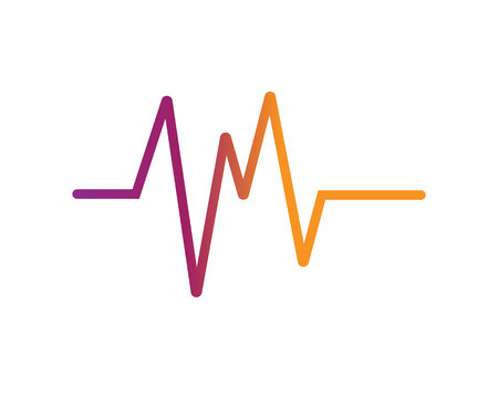 sound wave ilustration logo vector icon templateのイラスト素材