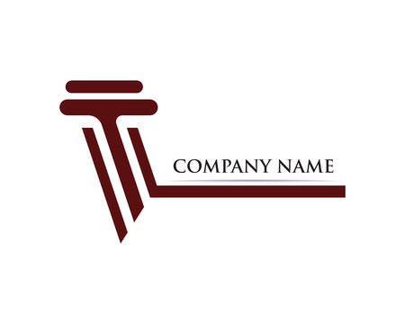 column Logo Template vectorのイラスト素材