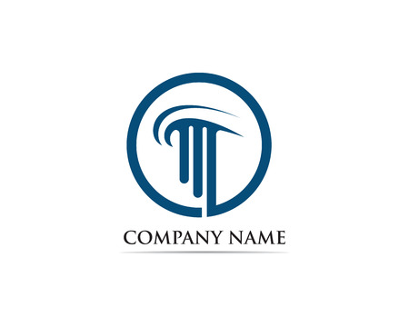 column Logo Template vectorのイラスト素材