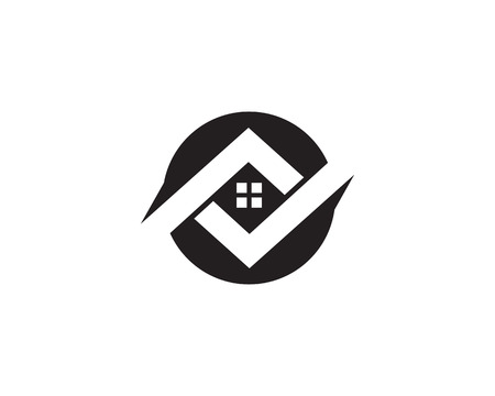 home buildings and symbols icons templateのイラスト素材