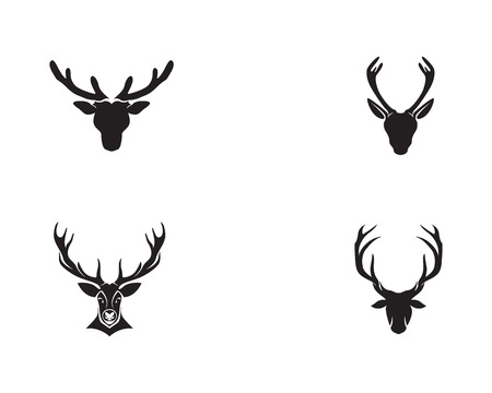 Deer head vector iconのイラスト素材