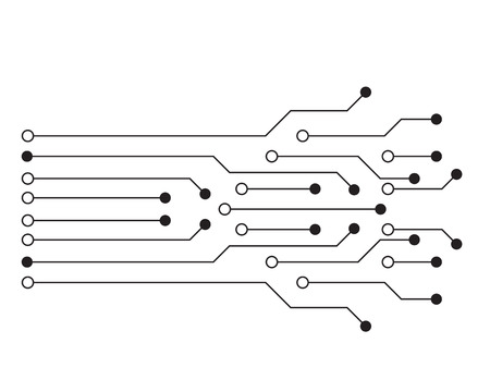 Circuit illustration designのイラスト素材