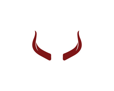 Devil horn Vector icon design illustrationのイラスト素材