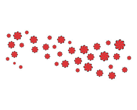 Beauty plumeria icon flowers design illustration Templateのイラスト素材