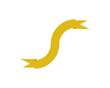 Flat vector ribbons banners flat isolated on white backgroundのイラスト素材