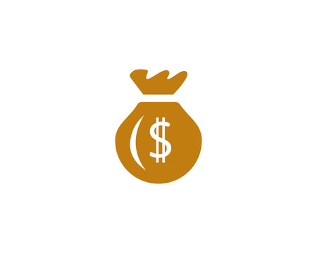 Money Bag icon Template vector illustration designのイラスト素材