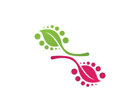 Green leaf ecology nature element vector iconのイラスト素材