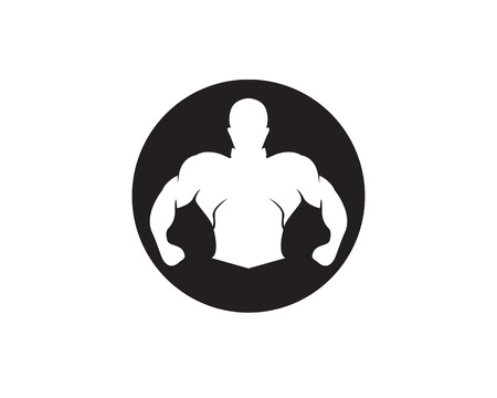 Vector object and Icons for Sport Label, Gym Badge, Fitness Design - Vectorのイラスト素材