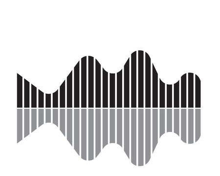 Sound wave illustration symbolのイラスト素材