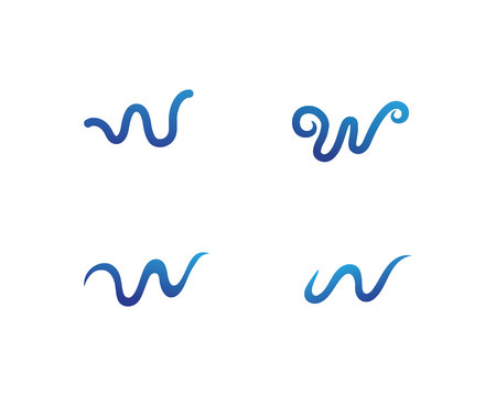 W letters business symbols templateのイラスト素材