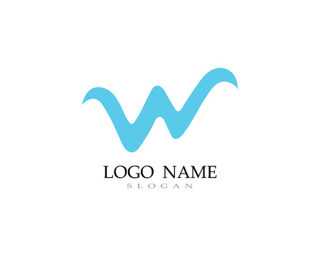 W logo and symbol business vectorのイラスト素材