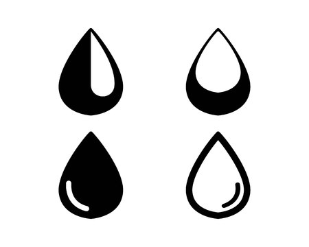 Water drop logo template illustrationのイラスト素材