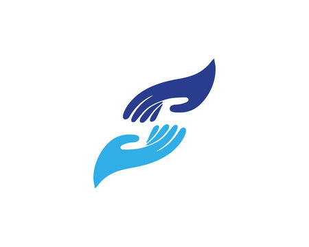 Hand care logo and symbols template iconsのイラスト素材