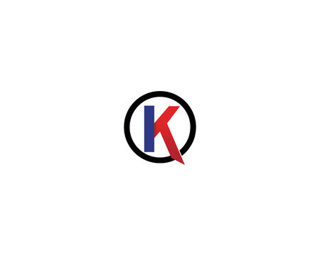 k letter k logo design and vector 
のイラスト素材