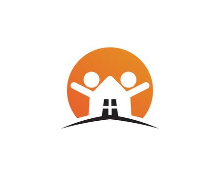 Community people care logo and symbols templateのイラスト素材