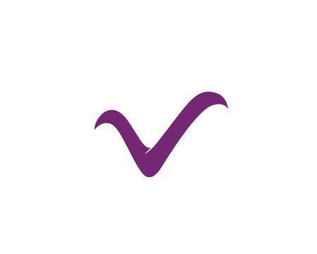 V  business symbols templatesのイラスト素材