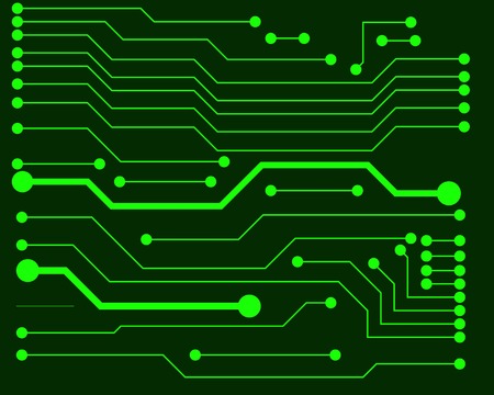 Vector circuit board illustration. EPS10 のイラスト素材