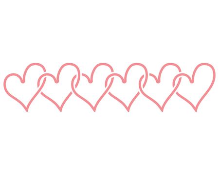 Love heart logo and template vectorのイラスト素材