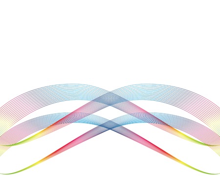 Wave line background vectorのイラスト素材
