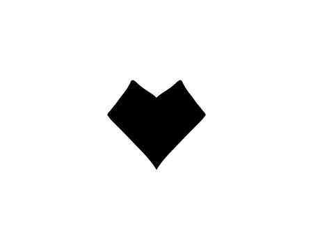 Love heart symbol icon templateのイラスト素材