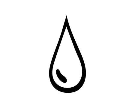 Water drop black n color logoのイラスト素材