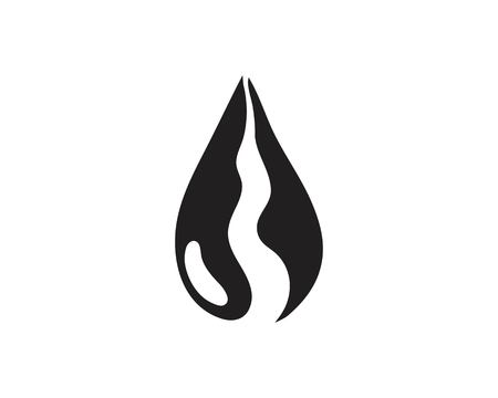 Water drop black n color logoのイラスト素材