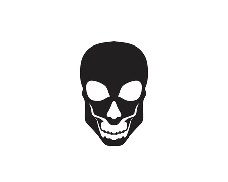 Skull head logo and symbol vectorのイラスト素材