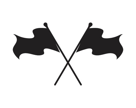 flag template symbol vectorのイラスト素材