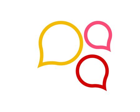 Speech bubble icon template vector illustrationのイラスト素材