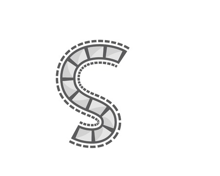 filmstrip vector template illustration designのイラスト素材