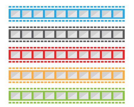 filmstrip vector template illustration designのイラスト素材