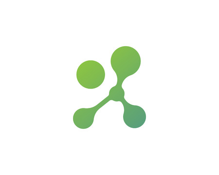 Molecule symbol logo template vector illustration designのイラスト素材