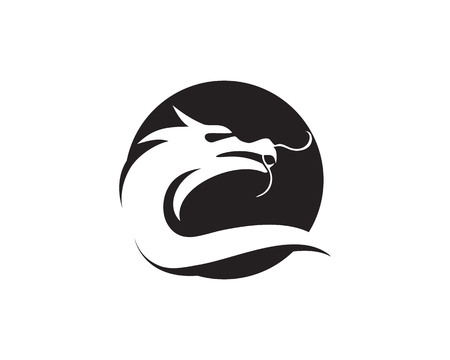Dragon vector icon illustration design logo templateのイラスト素材