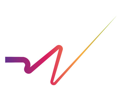 Sound waves vector illustration design template