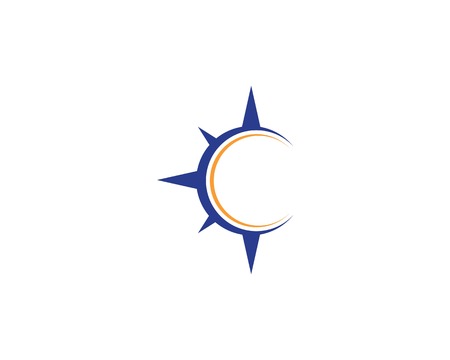 Compass Logo Template vector icon illustration design - Vectorのイラスト素材