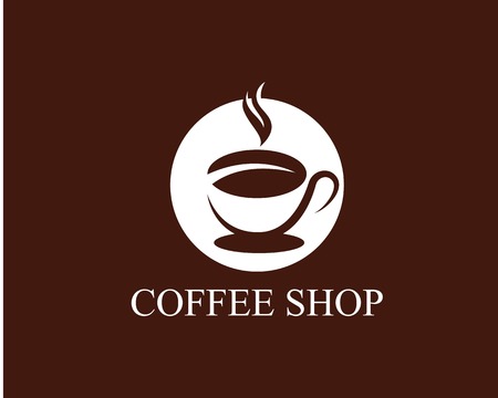Coffee cup Logo Template vector icon designのイラスト素材