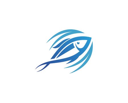 Fish logo template. Creative vector symbolのイラスト素材